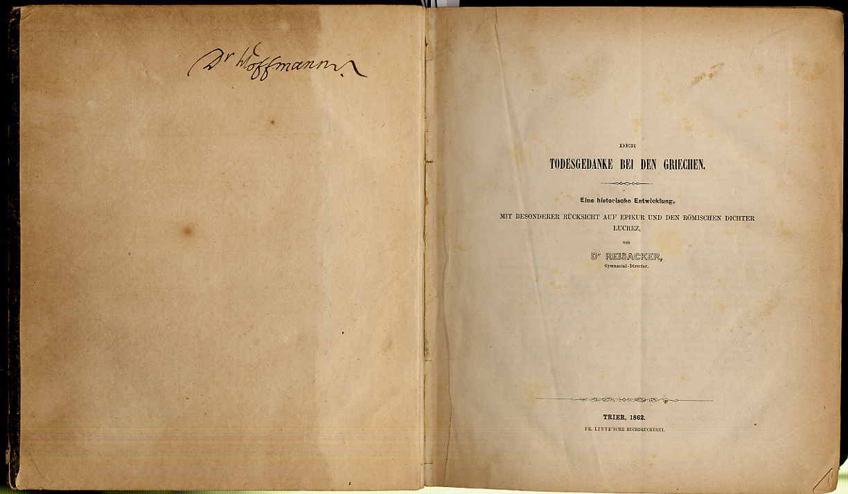 Sammelband u. a. mit Schulprogrammen.