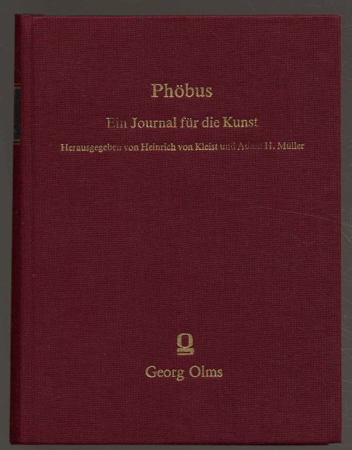 Kleist, Phöbus. Ein Journal für die Kunst.