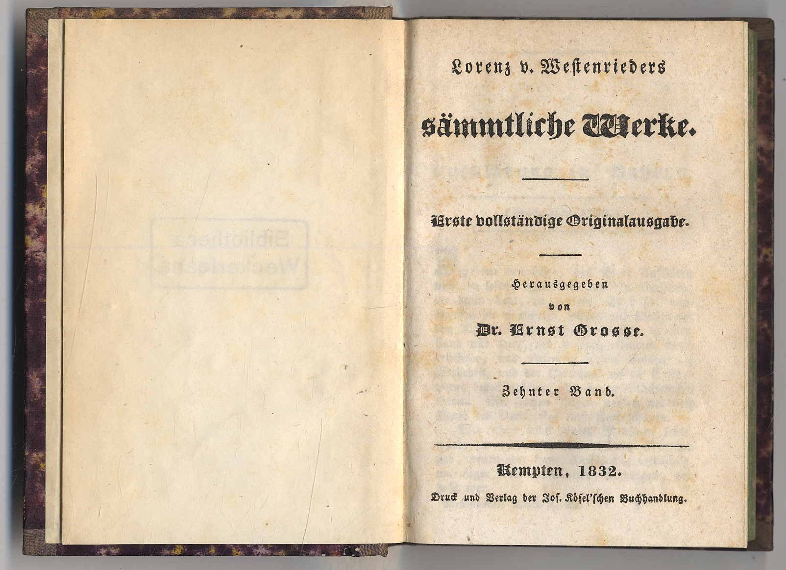 Westenrieder, Sämmtliche Werke. 10. Band.