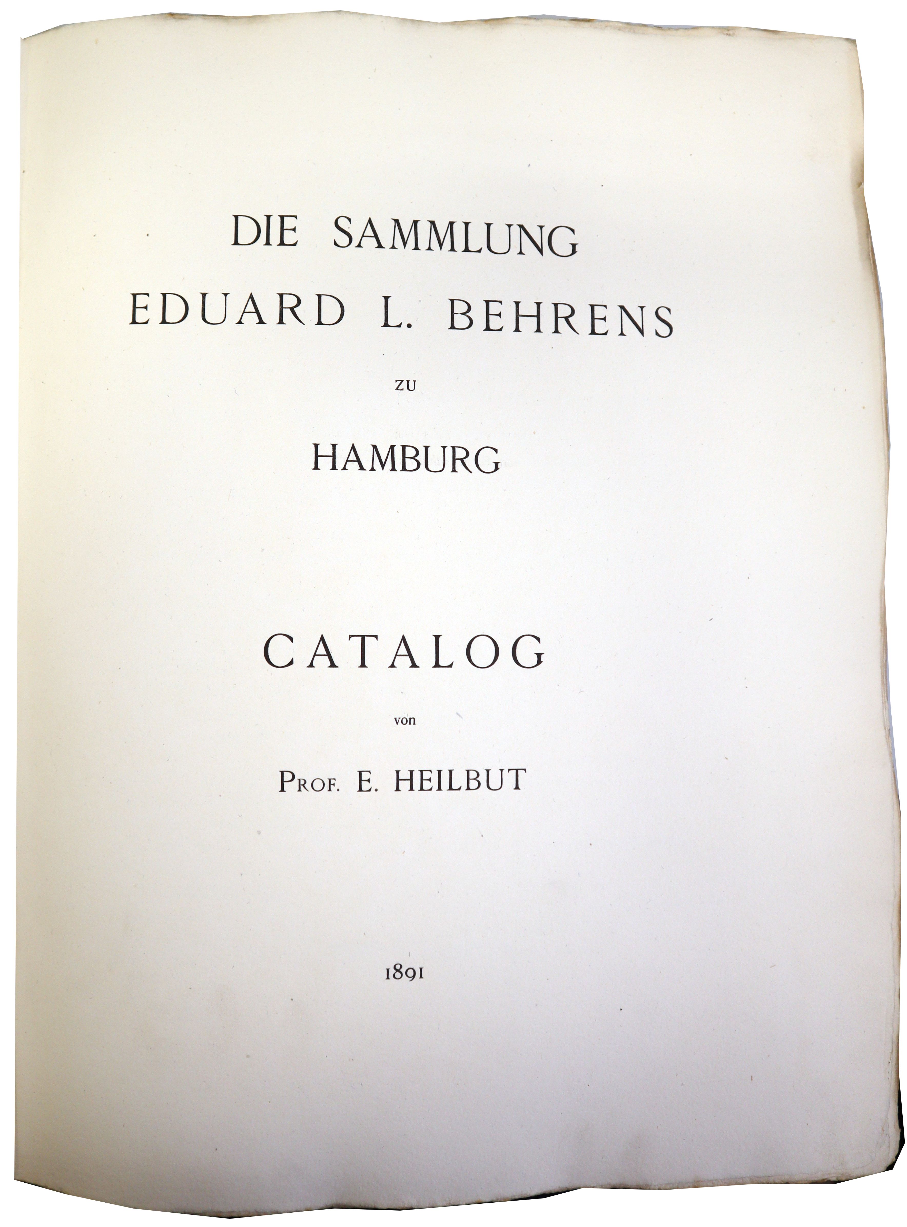 Heilbut, Die Sammlung Eduard L. Behrens zu Hamburg.