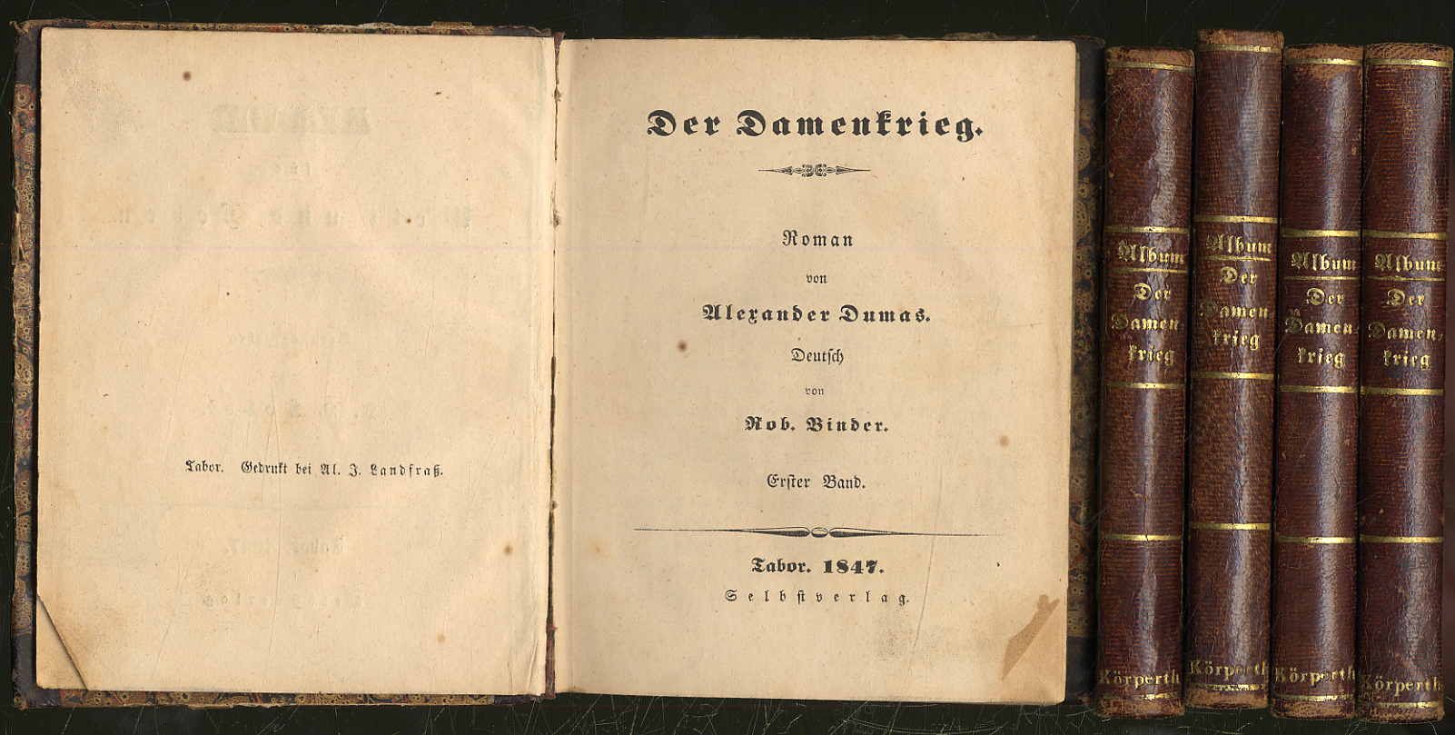 Dumas, Der Damenkrieg. Roman.