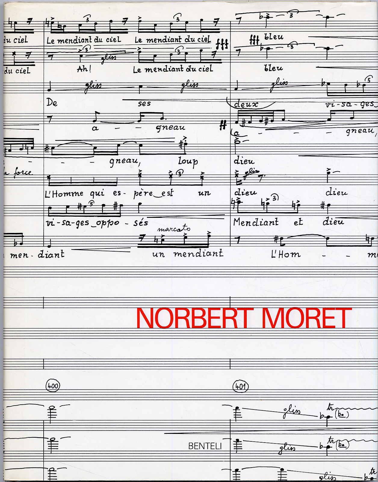Norbert Moret. Werk und Künstler. L'oeuvre et l'artiste.