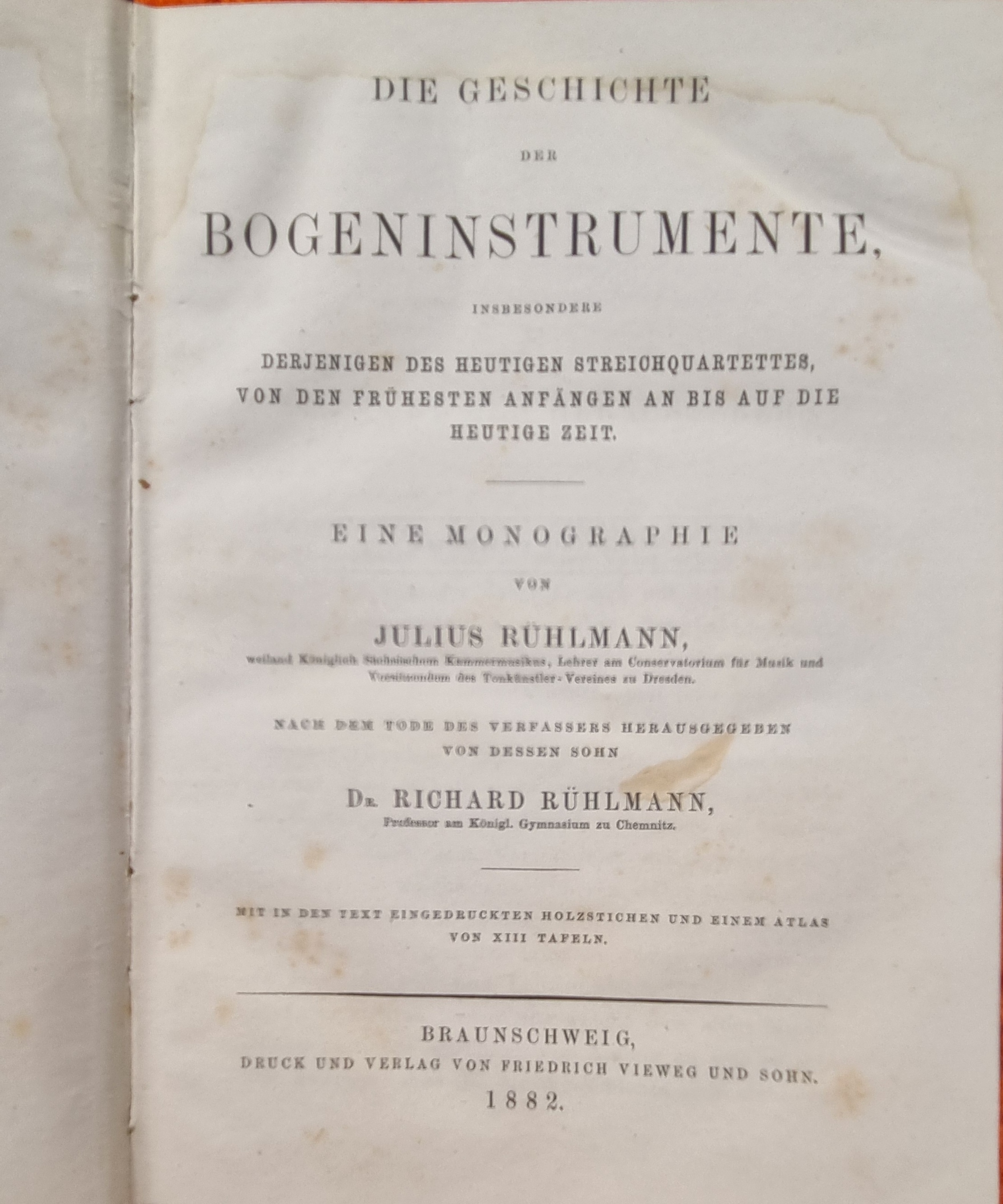 Rühlmann, Die Geschichte der Bogeninstrumente.