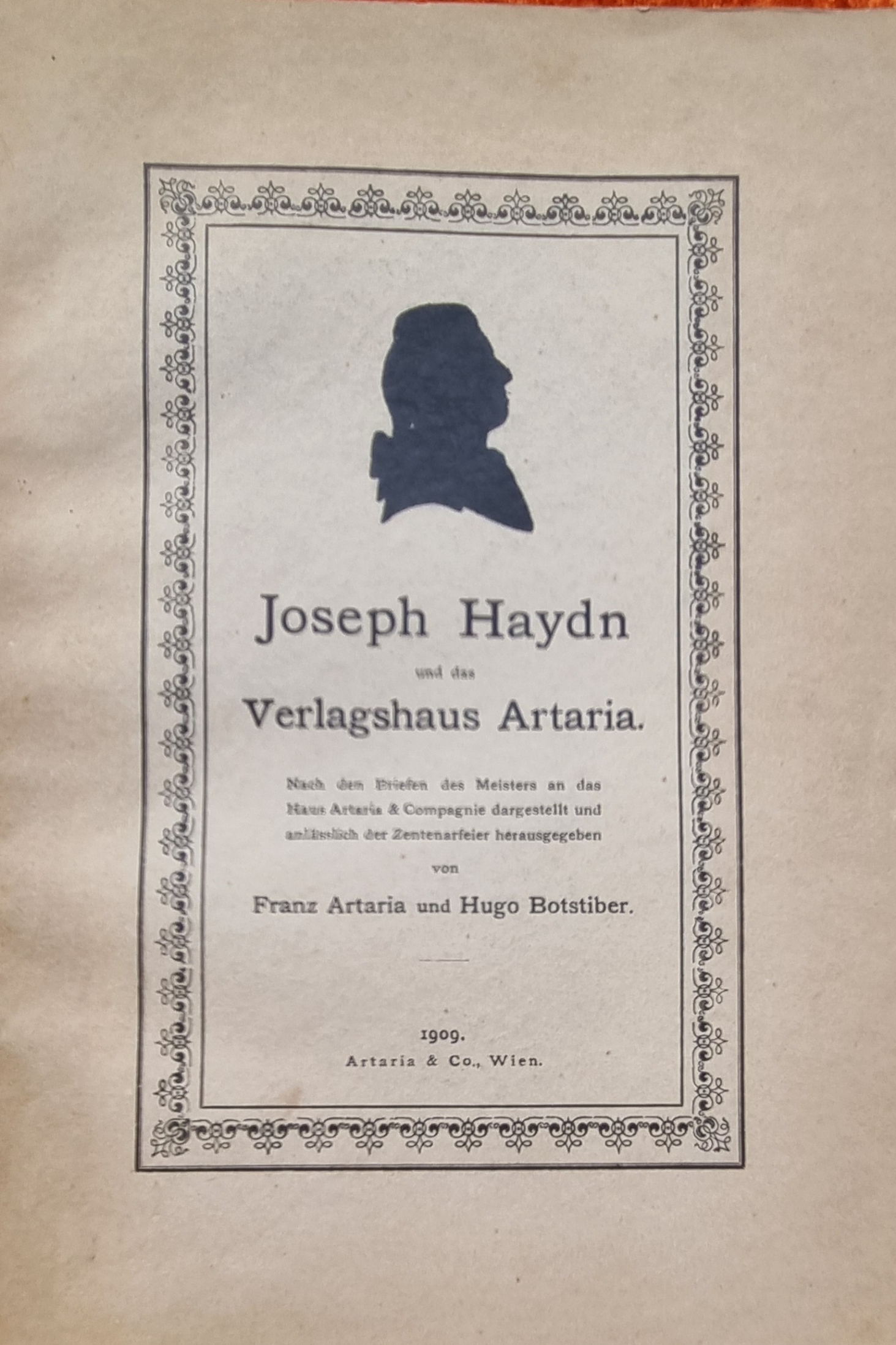 Artaria, Joseph Haydn und das Verlagshaus Artaria.