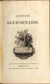 [Ramler, Lyrische Bluhmenlese.